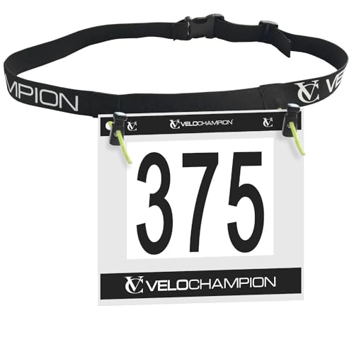 VeloChampion Running, Triathlon, Marathon Number Belt