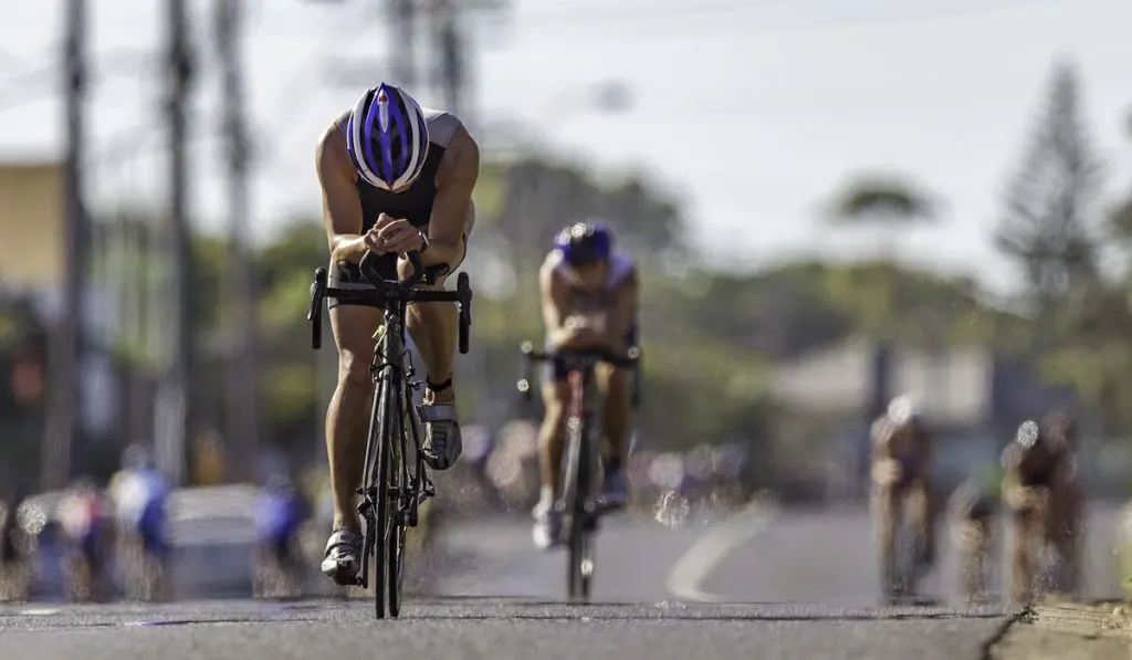 bike leg in a triathlon